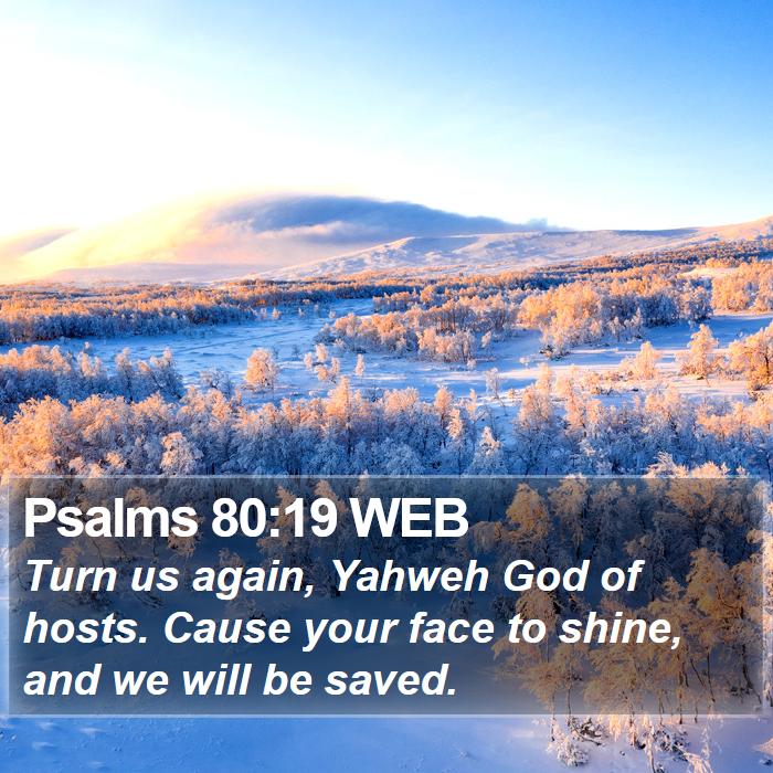 Psalms 80:19 WEB Bible Study