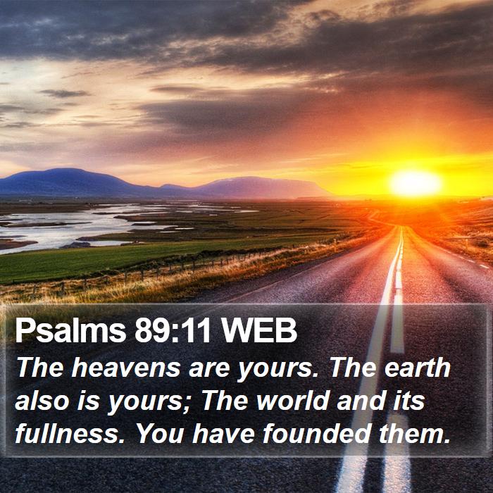 Psalms 89:11 WEB Bible Study