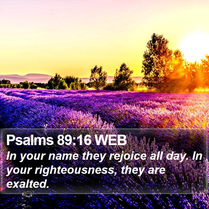 Psalms 89:16 WEB Bible Study