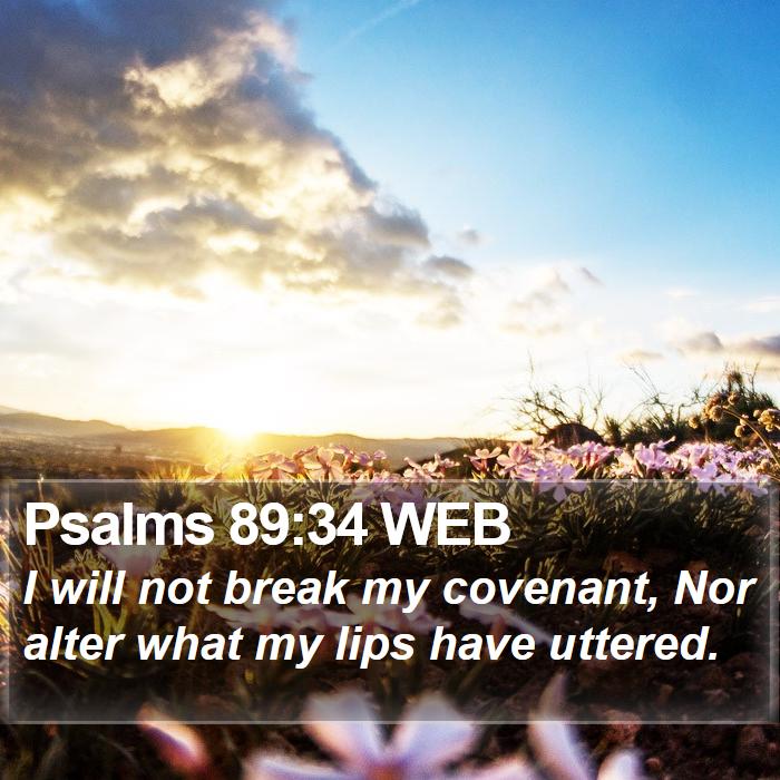 Psalms 89:34 WEB Bible Study