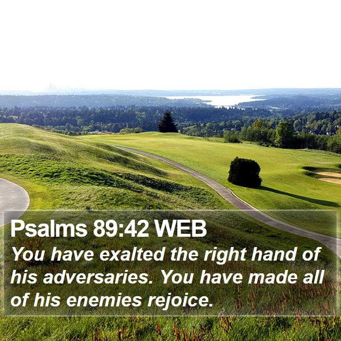 Psalms 89:42 WEB Bible Study