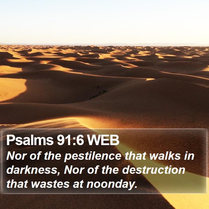 Psalms 91:6 WEB Bible Study