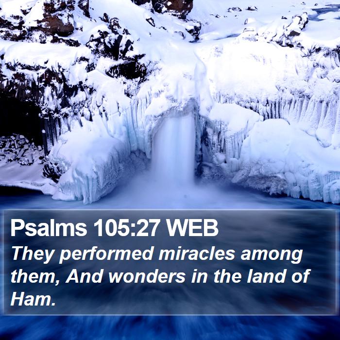 Psalms 105:27 WEB Bible Study