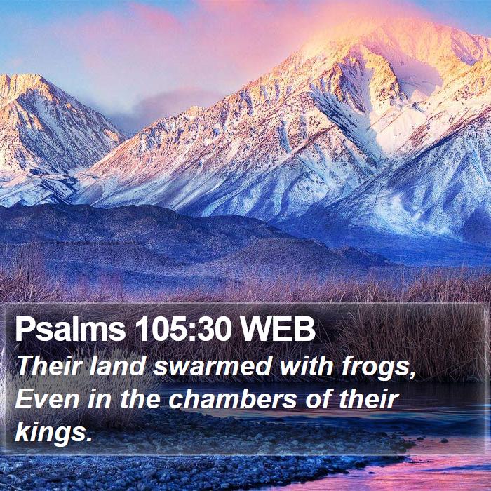 Psalms 105:30 WEB Bible Study