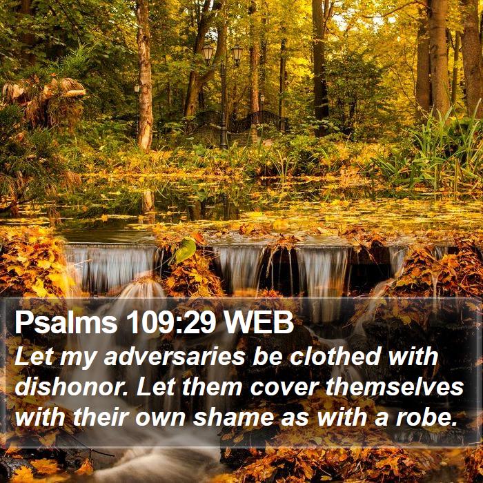 Psalms 109:29 WEB Bible Study