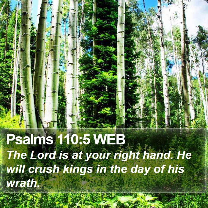 Psalms 110:5 WEB Bible Study