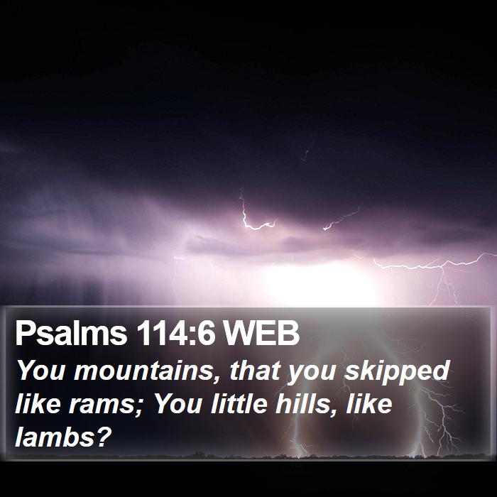 Psalms 114:6 WEB Bible Study