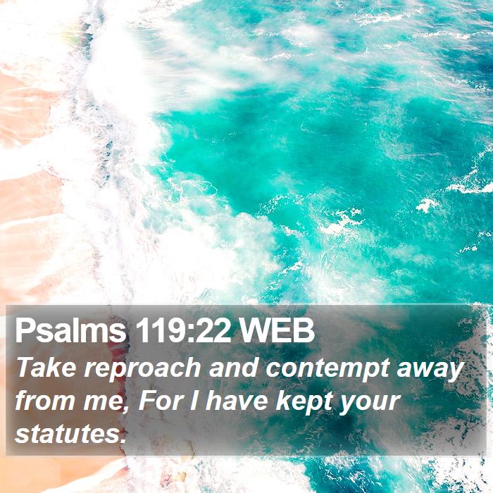 Psalms 119:22 WEB Bible Study