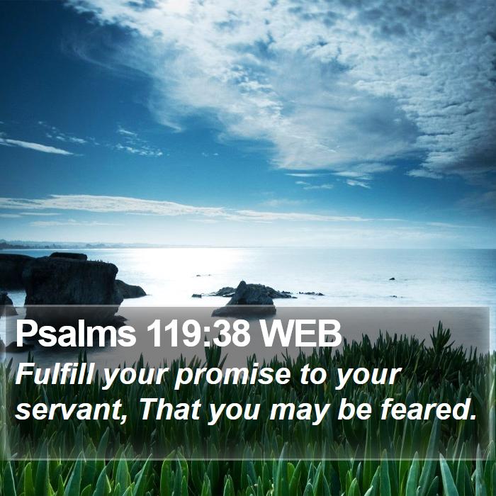 Psalms 119:38 WEB Bible Study