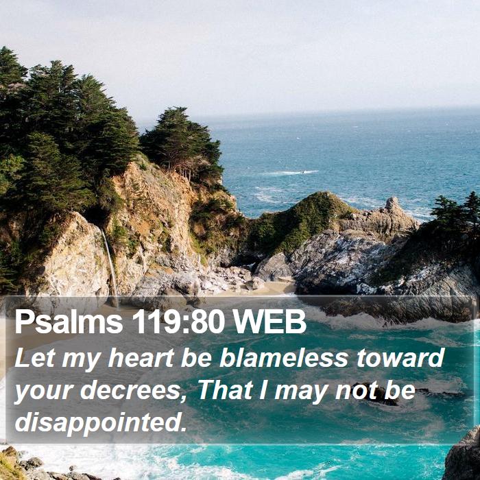 Psalms 119:80 WEB Bible Study