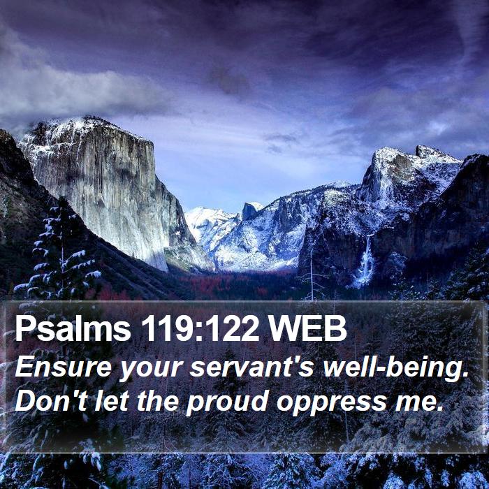 Psalms 119:122 WEB Bible Study