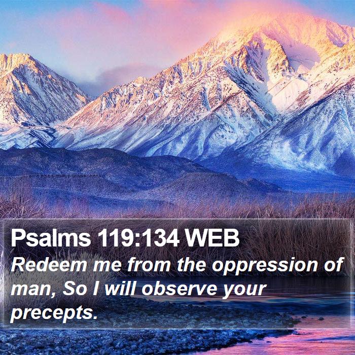 Psalms 119:134 WEB Bible Study