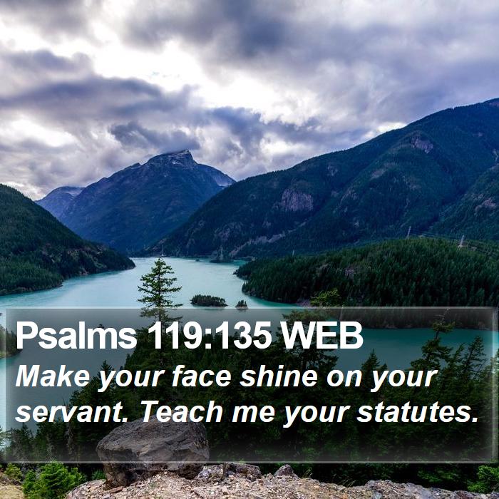 Psalms 119:135 WEB Bible Study