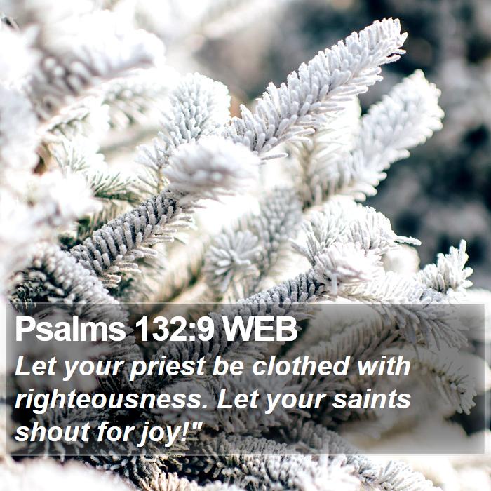 Psalms 132:9 WEB Bible Study