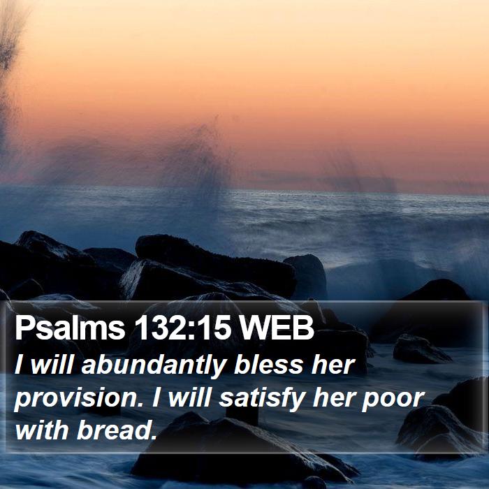 Psalms 132:15 WEB Bible Study