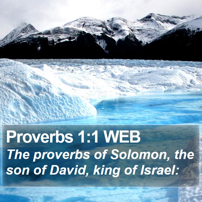 Proverbs 1:1 WEB Bible Study