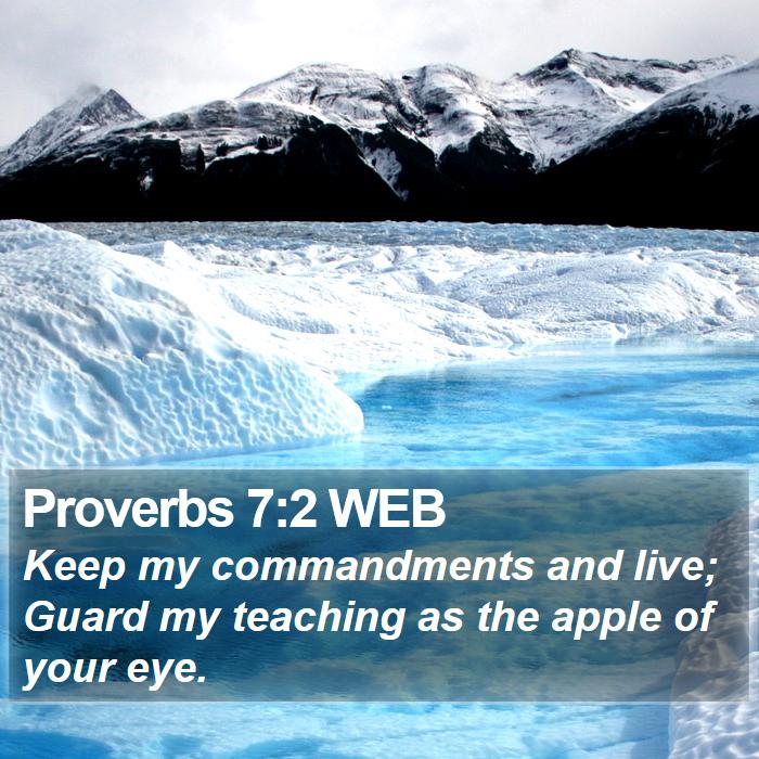 Proverbs 7:2 WEB Bible Study