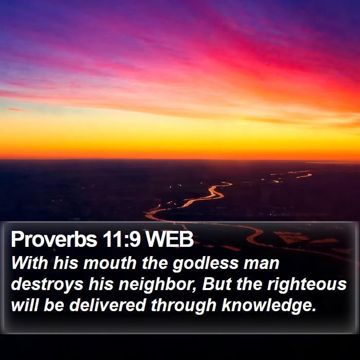 Proverbs 11:9 WEB Bible Study