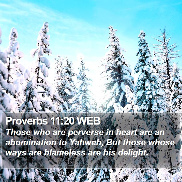 Proverbs 11:20 WEB Bible Study