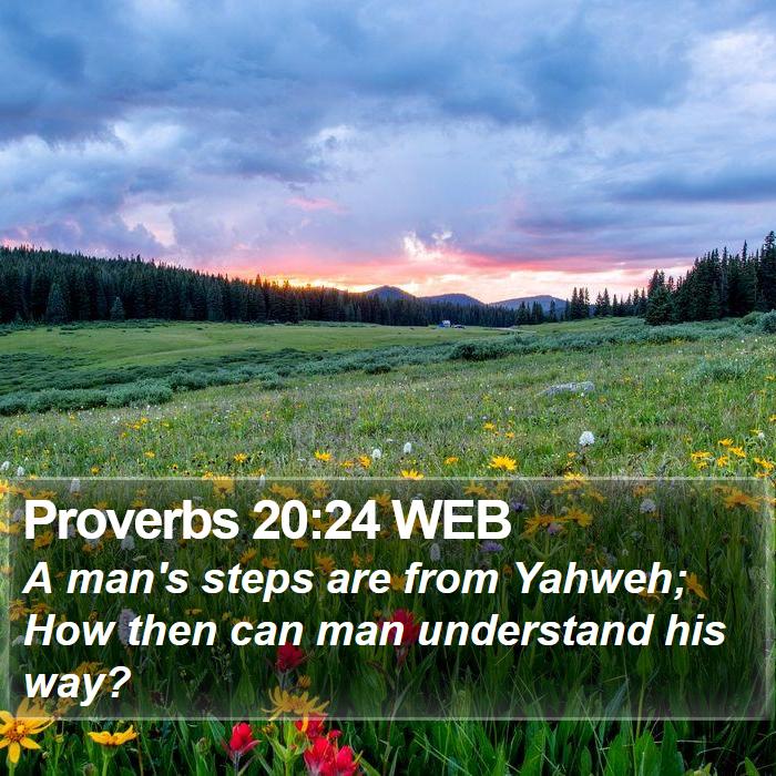 Proverbs 20:24 WEB Bible Study