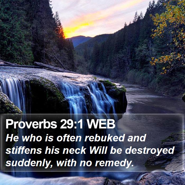 Proverbs 29:1 WEB Bible Study