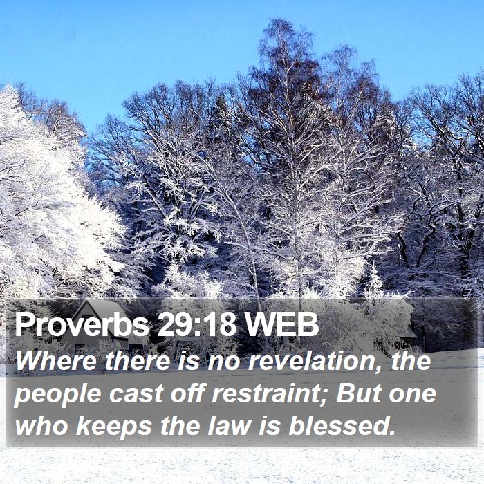 Proverbs 29:18 WEB Bible Study