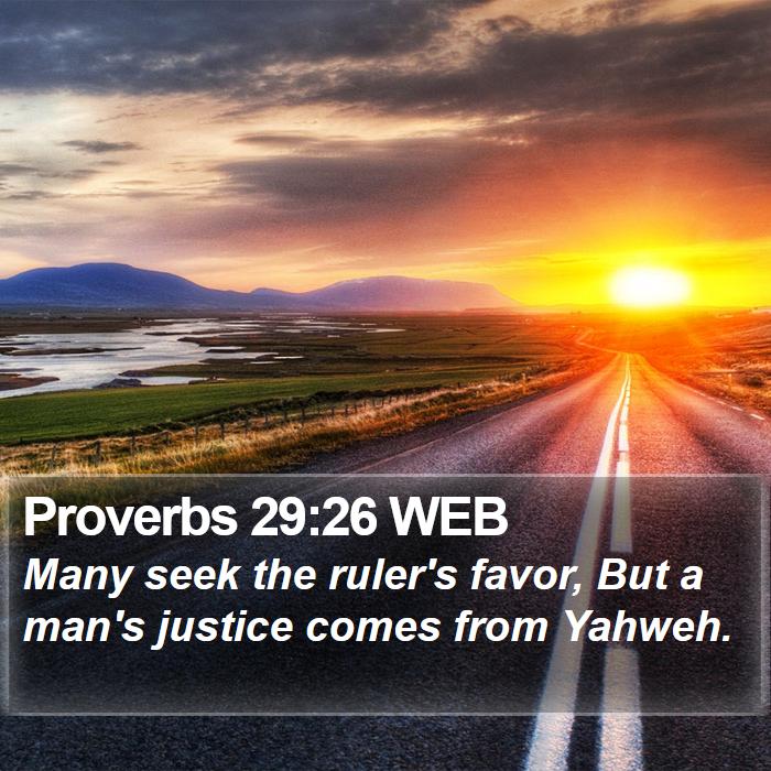 Proverbs 29:26 WEB Bible Study