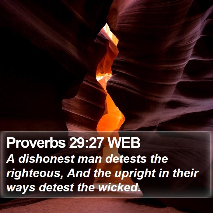 Proverbs 29:27 WEB Bible Study