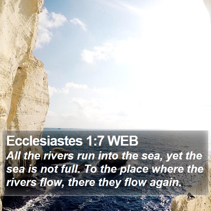 Ecclesiastes 1:7 WEB Bible Study