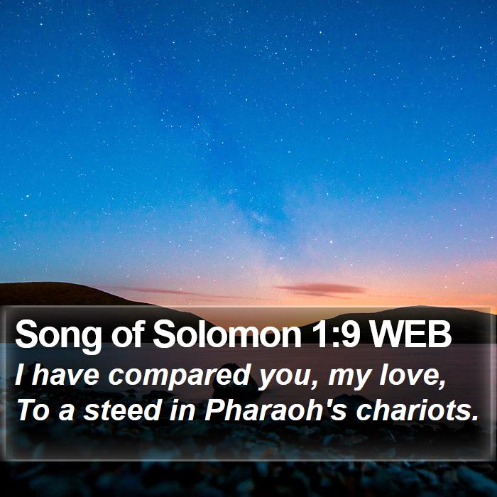 Song of Solomon 1:9 WEB Bible Study