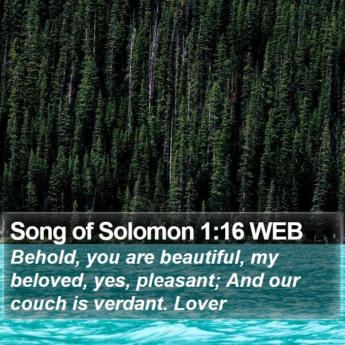 Song of Solomon 1:16 WEB Bible Study