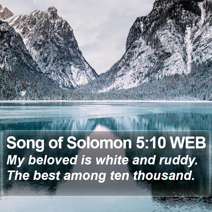 Song of Solomon 5:10 WEB Bible Study