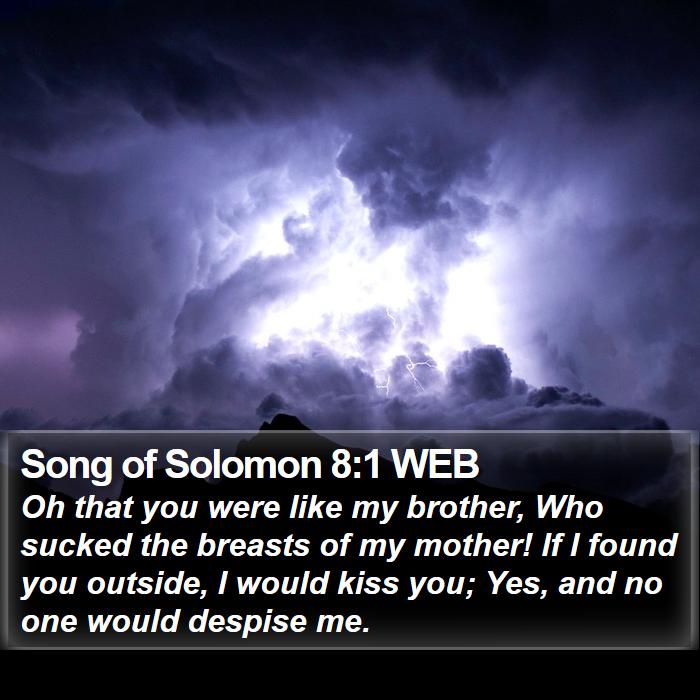 Song of Solomon 8:1 WEB Bible Study