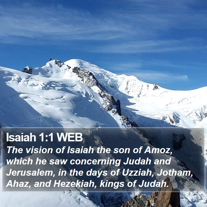 Isaiah 1:1 WEB Bible Study