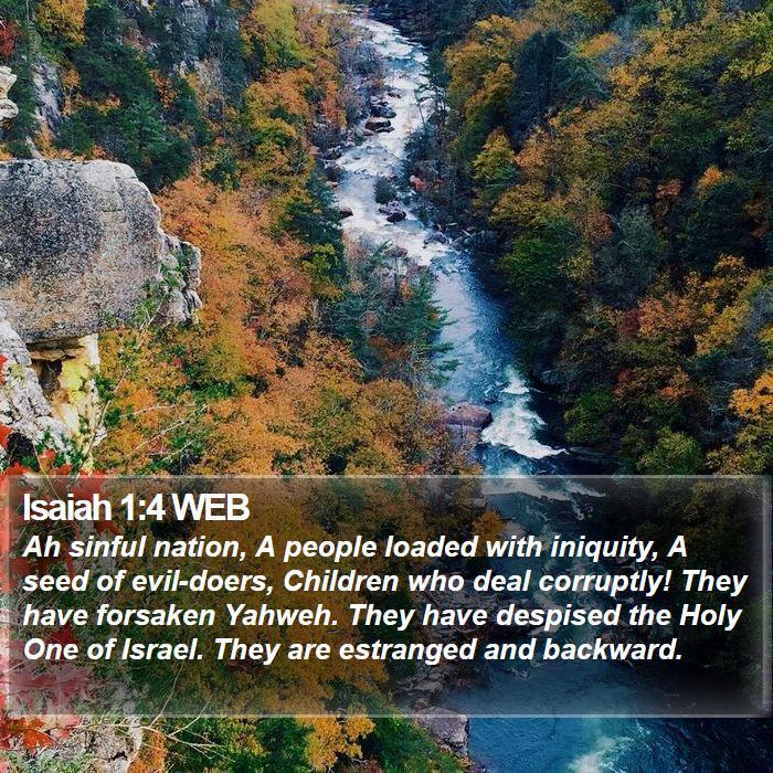 Isaiah 1:4 WEB Bible Study