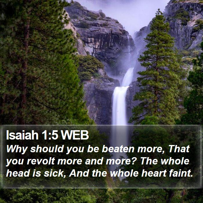 Isaiah 1:5 WEB Bible Study