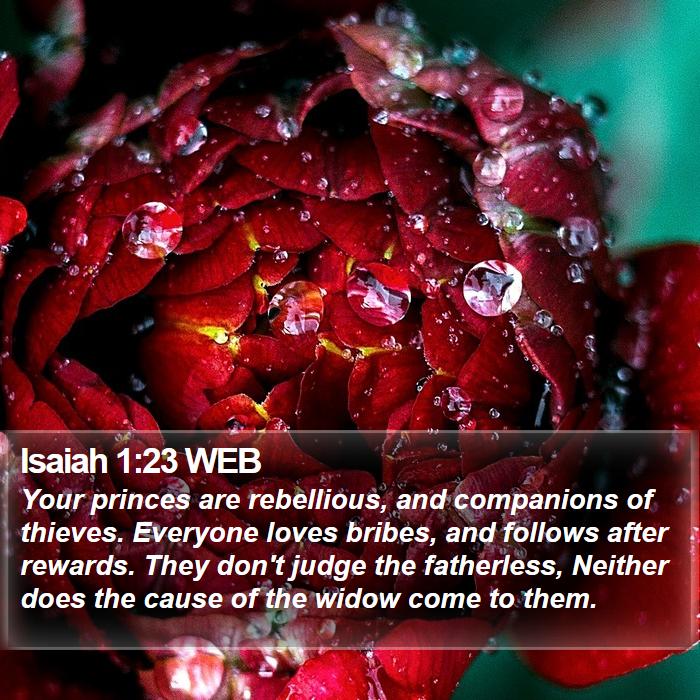 Isaiah 1:23 WEB Bible Study