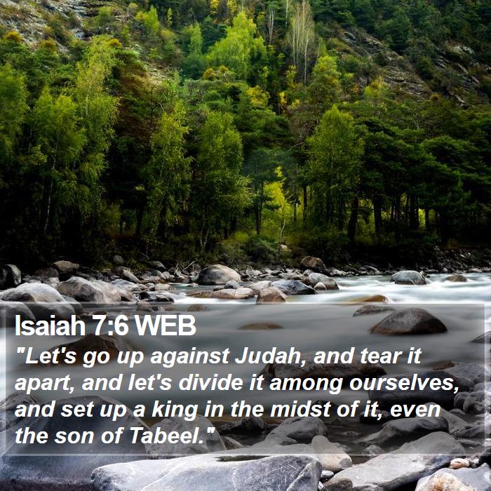 Isaiah 7:6 WEB Bible Study