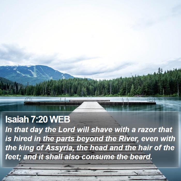 Isaiah 7:20 WEB Bible Study