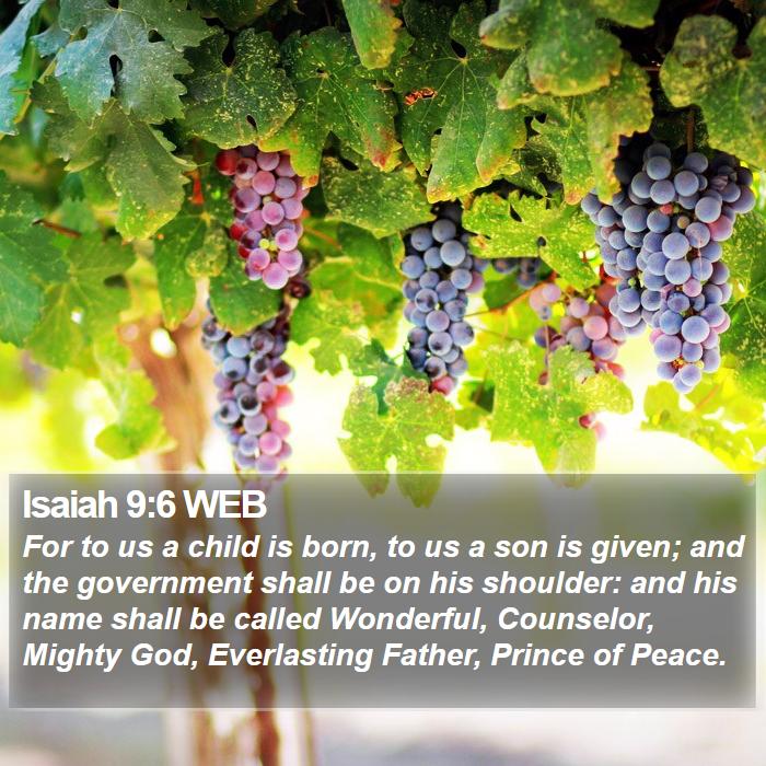 Isaiah 9:6 WEB Bible Study