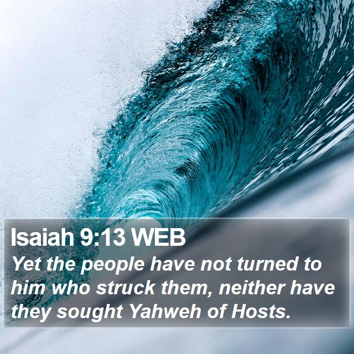 Isaiah 9:13 WEB Bible Study