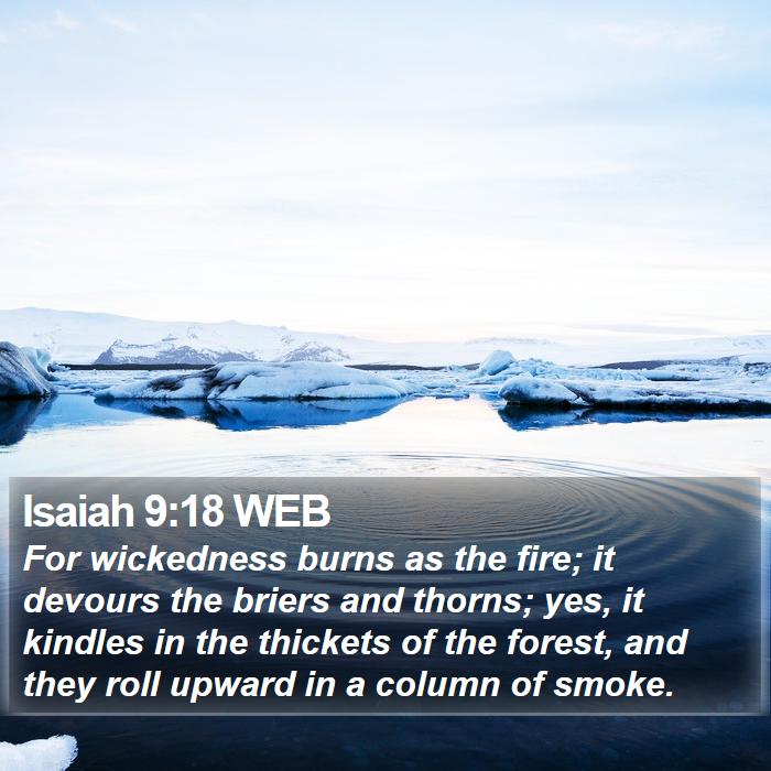 Isaiah 9:18 WEB Bible Study