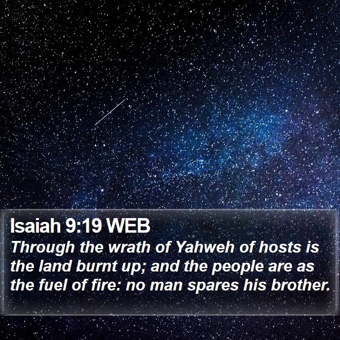 Isaiah 9:19 WEB Bible Study