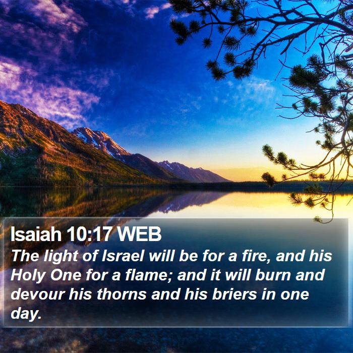 Isaiah 10:17 WEB Bible Study