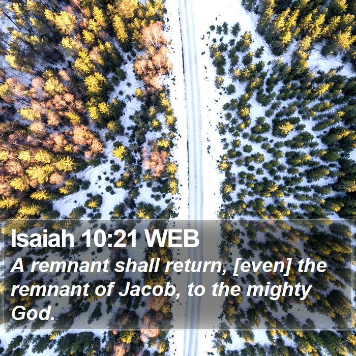 Isaiah 10:21 WEB Bible Study