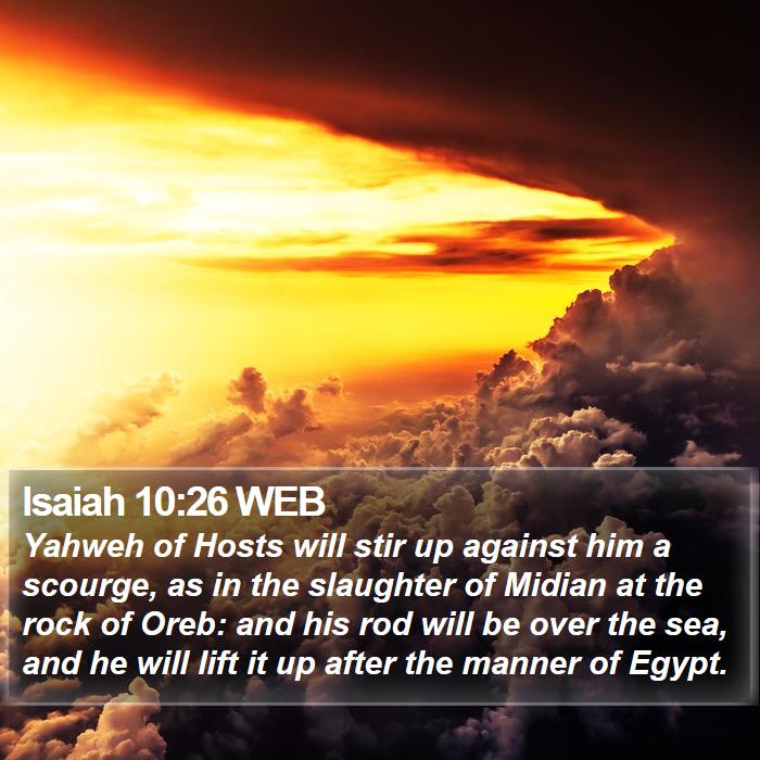 Isaiah 10:26 WEB Bible Study