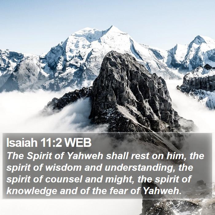 Isaiah 11:2 WEB Bible Study