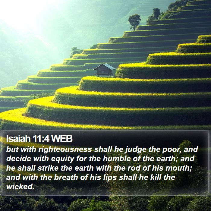 Isaiah 11:4 WEB Bible Study