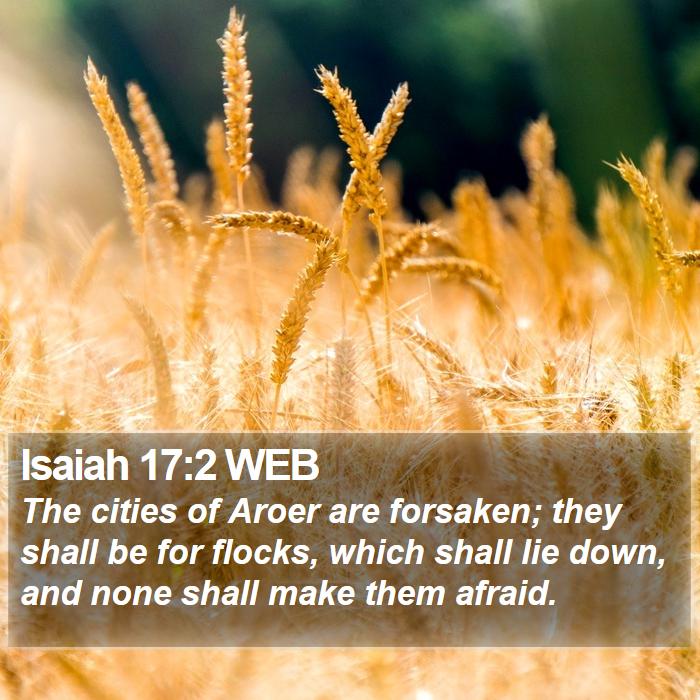 Isaiah 17:2 WEB Bible Study