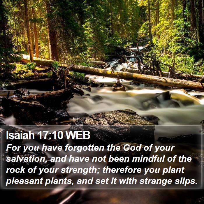 Isaiah 17:10 WEB Bible Study